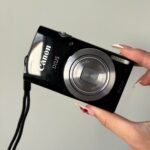 Used Digital Camera | Canon Ixus Digital Camera Digi Cam in sparkly black ✨ IXUS 145 16MP | Complete Set